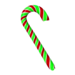 Candy Cane, Red or Green, 11cm 